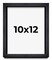 10x12 Shadow Box 1" Depth Black Picture Frame - UV Acrylic, Backing, Hanging Hardware